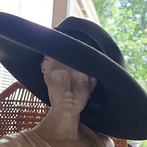 Wool Bollman Vintage Hunter Green Hat With Black Band